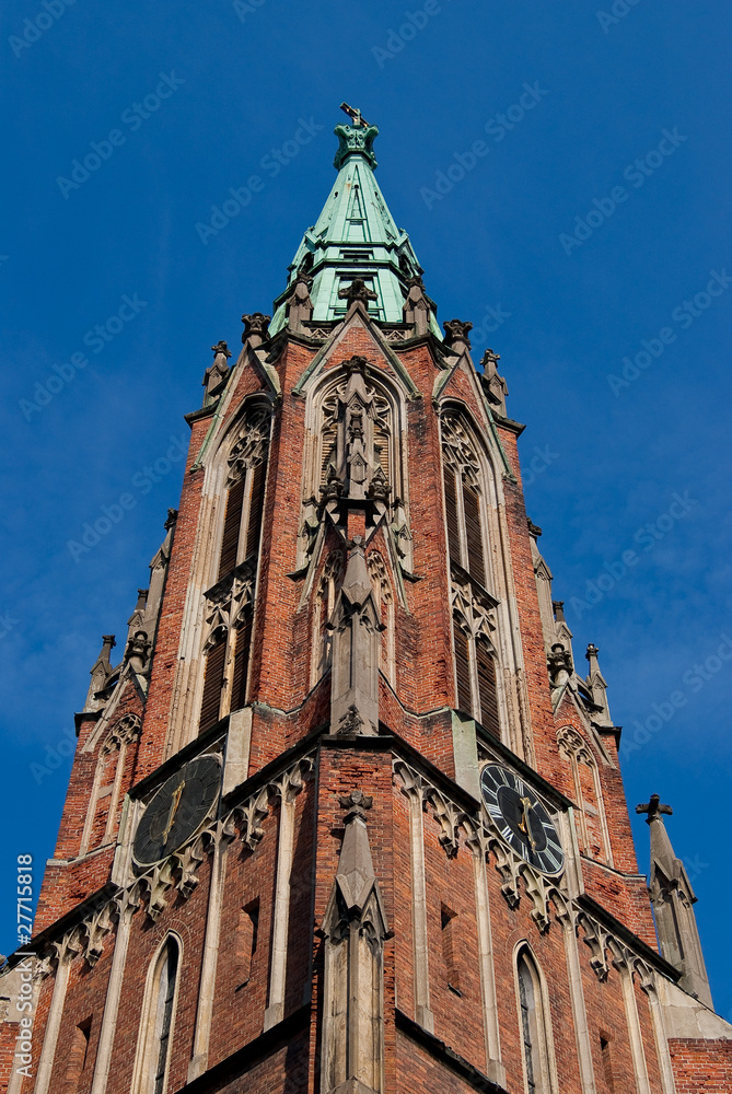 Obraz premium St. Gertruda's Catholic church Riga, Latvia