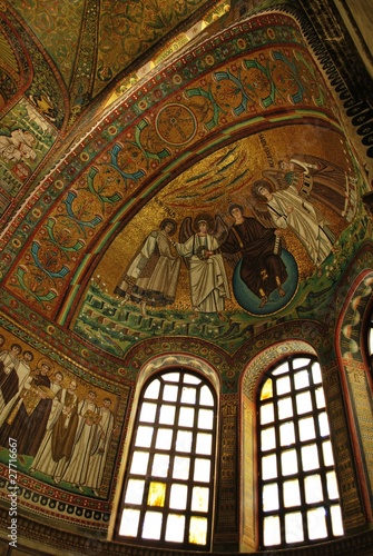 St. Vitale basilica church byzantine mosaic, Ravenna, Italy