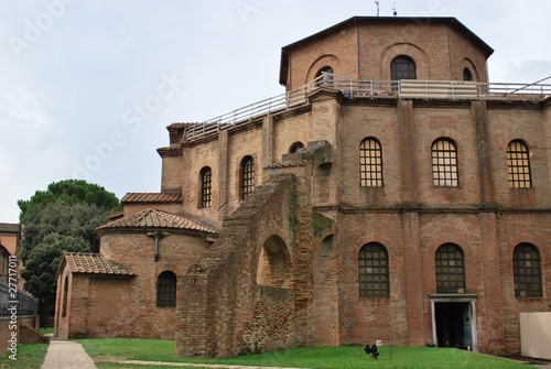 St. Vitale basilica church exterior, Ravenna, Italy