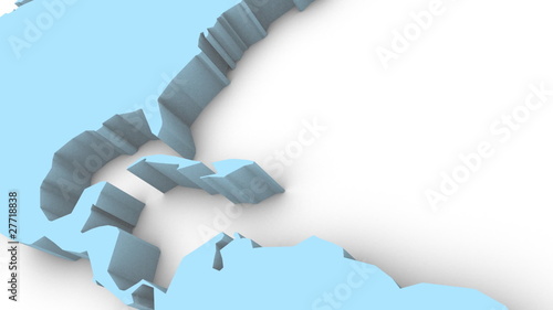 3D World Map - HD