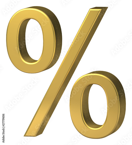 percent gold symbol