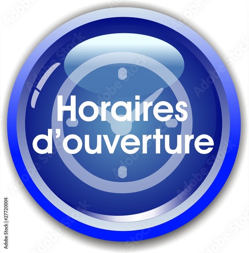 bouton horaires d'ouverture