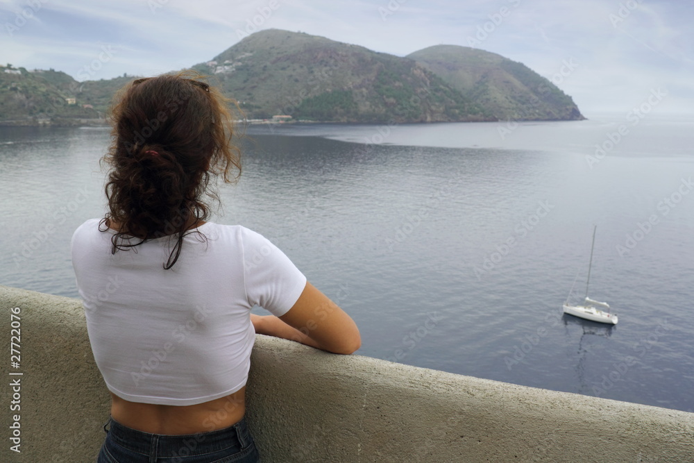 Fototapeta premium Blick auf Lipari