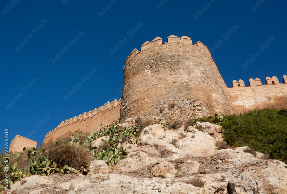 Embattled Wall in the Alcazaba of Almeria