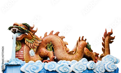 Colorful dragon sculpture © trainman111