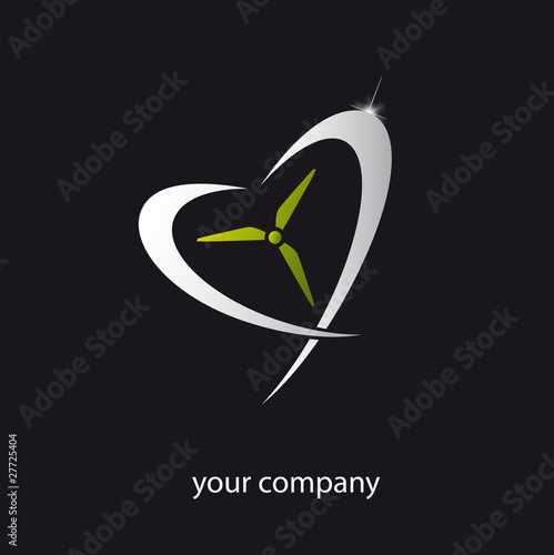logo entreprise, éolienne, écologie