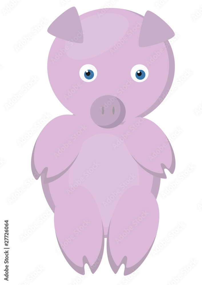 Fototapeta premium Pink pig