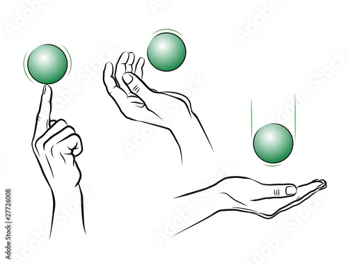 Hände und Ball