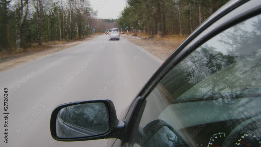 Driving a car point of view time lapse video Driving a car point of view time lapse video