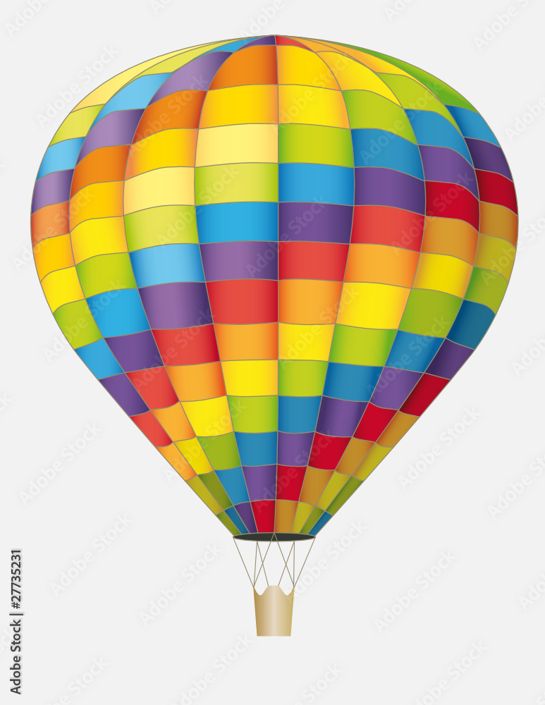 heißluftballon regenbogen isoliert heißluftballon regenbogen isoliert