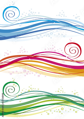 onde e bolle colorate