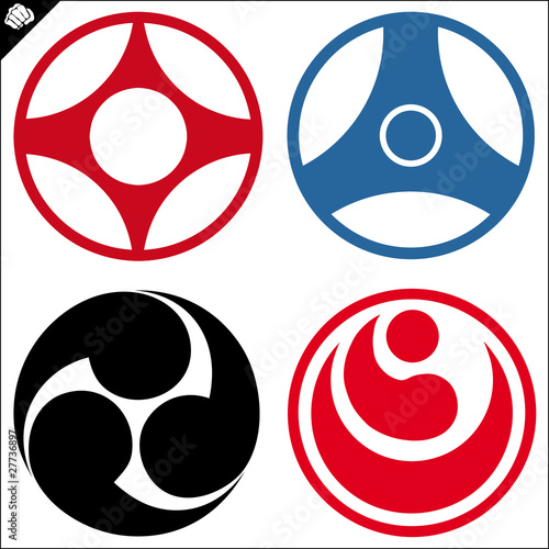 LOGO SET Karate kyokushin,kyokushin kan,okinawa,shinkyokushinkai