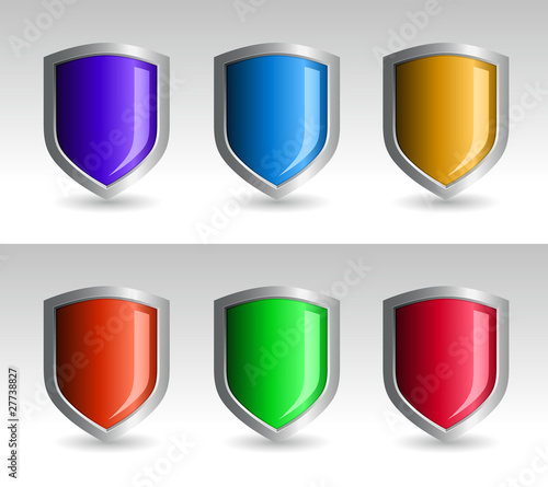 Free Download Color Shield set - GFXLoad