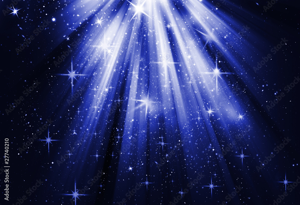 Fototapeta premium blue christmas background