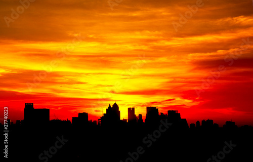 Sunrise in Bangkok, Thailand