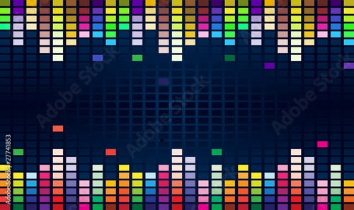 Wallpaper Mural Colorful equalizer Torontodigital.ca