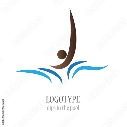 Logo dips in the pool