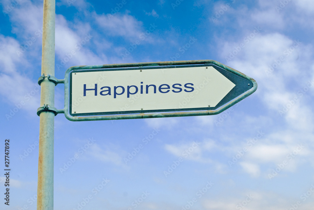 Fototapeta premium Road signs to happiness