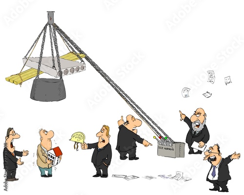 cartoon, comic, caricature, Collection taxes