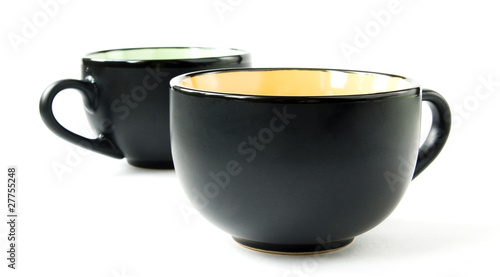 Two black cups