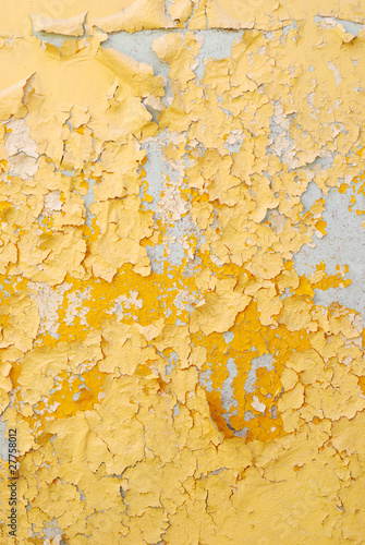 Old stucco yellow wall