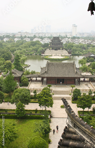 park with ancient pagodas