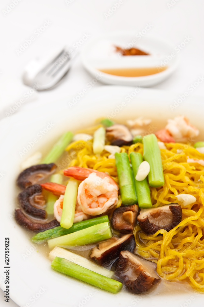 Chinese style fry noodle with vegetables Chinese style fry noodle with vegetables