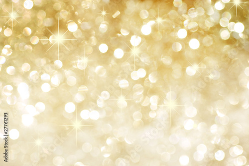 Canvas Print Golden background with stars