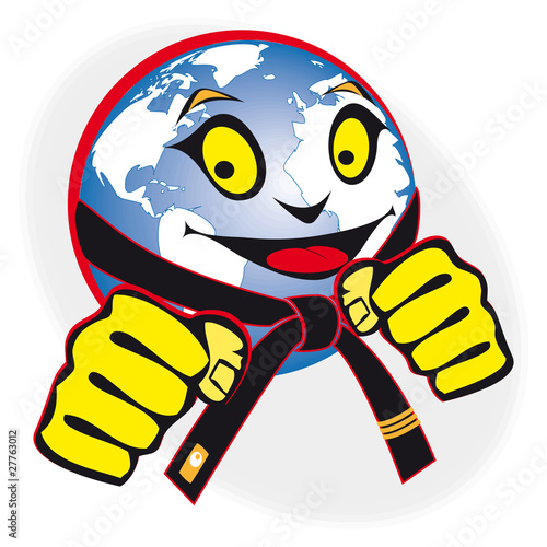 martial arts world cup, tournament. humor original sign, symbol