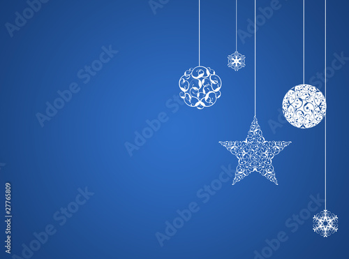 Blue christmas new year background