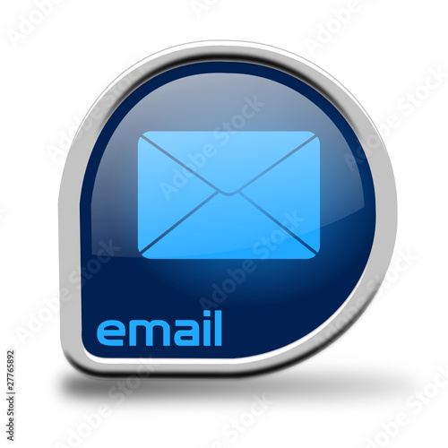 Button Email blau Kreiseck