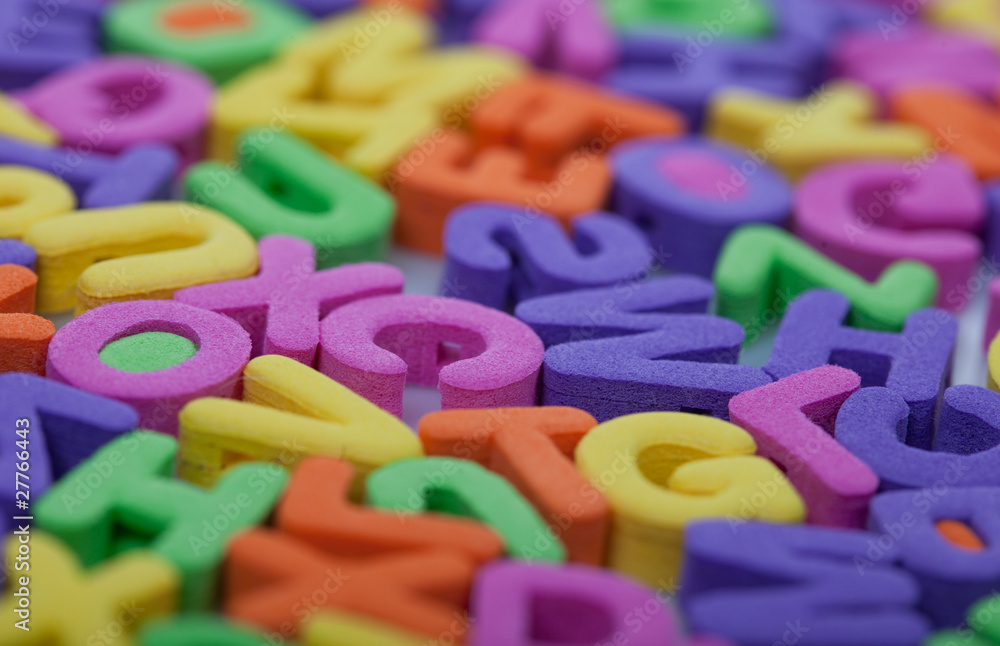 Multicolor letters Multicolor letters