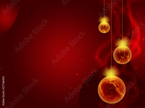 New Year background with Christmas balls