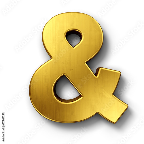 And sign in gold