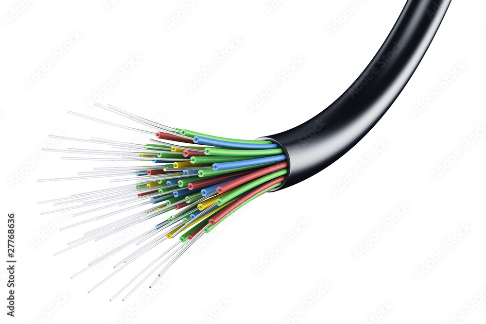 Optic fiber cable - obrazy, fototapety, plakaty 