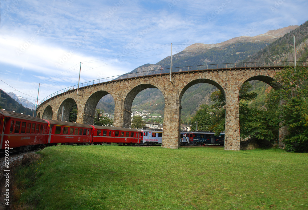 Fototapeta premium World Heritage Bernina Railway