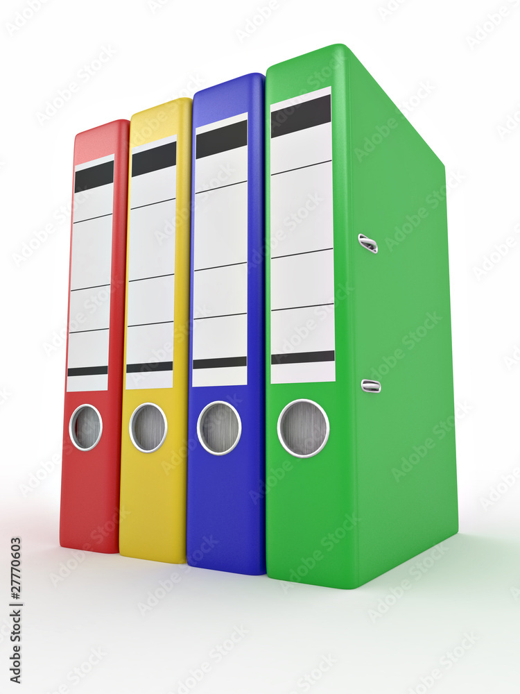 Archive. Many folders on white isolated background Archive. Many folders on white isolated background