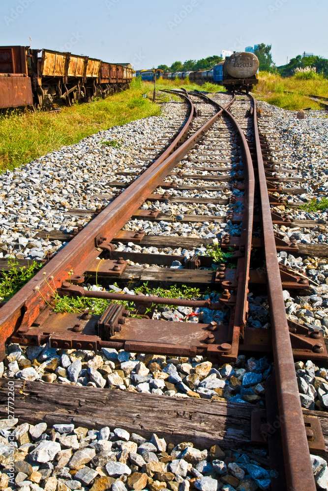 Naklejka premium Transportation >> Railway