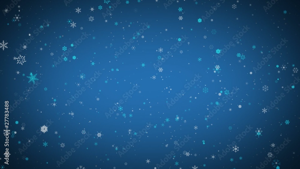Beautiful blue christmas background with bright snowflakes Beautiful blue christmas background with bright snowflakes