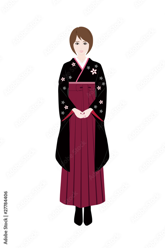 袴姿の女性