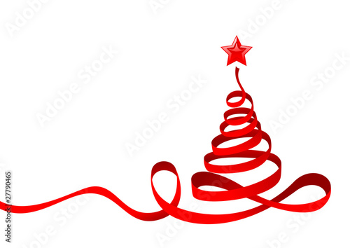Ribbon Christmas Tree photo