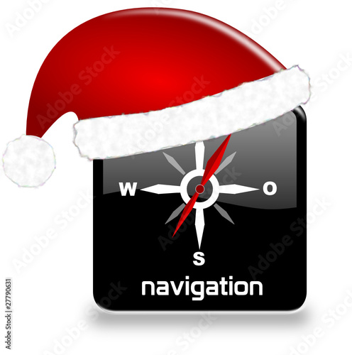 Button Navigation black Weihnachten