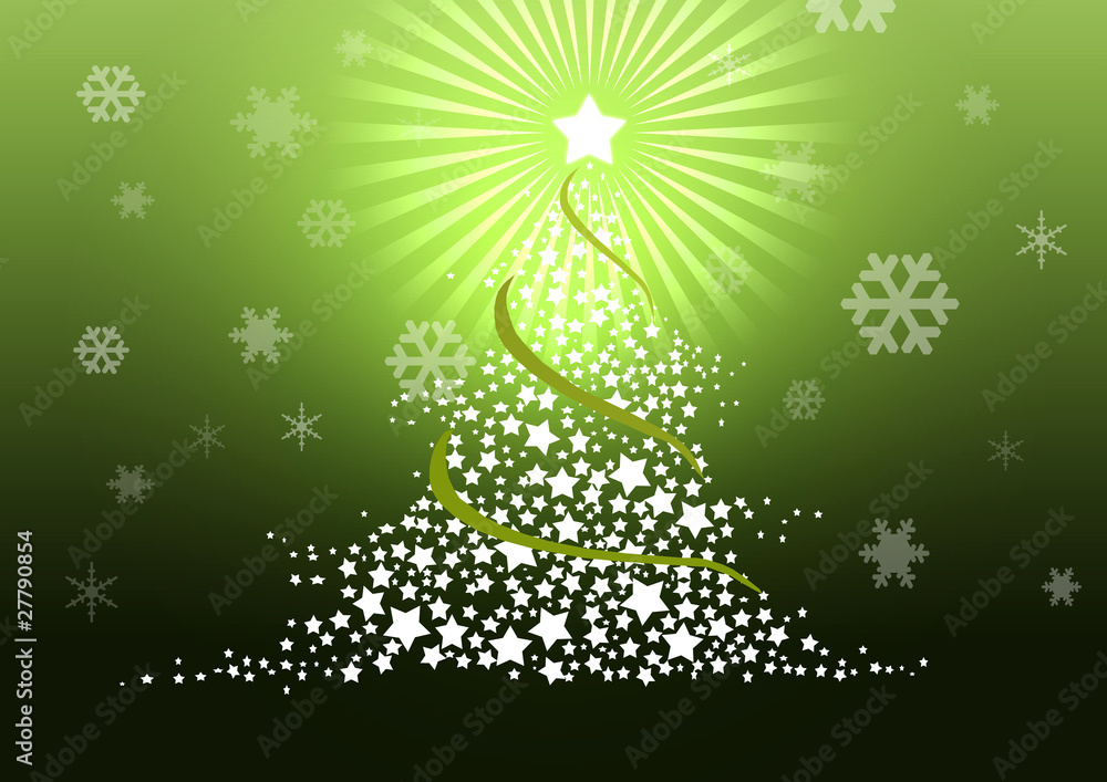 Christmas tree illustration. Christmas tree illustration.