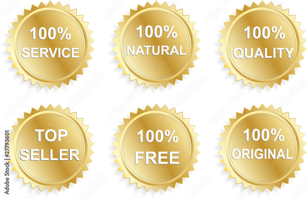Six business promo stickers Six business promo stickers