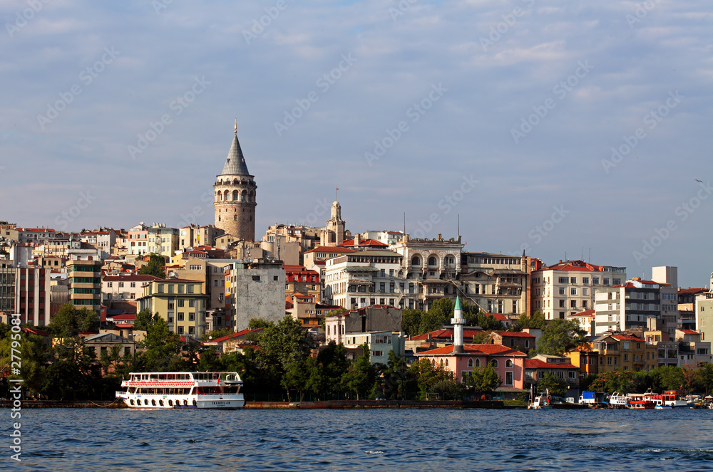 Bosphorus and Galata Tower, Istanbul, Turkey