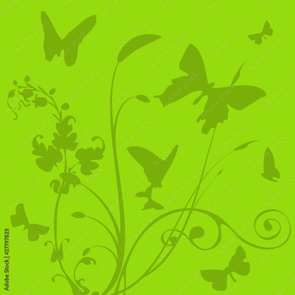 The butterfly and plant The butterfly and plant