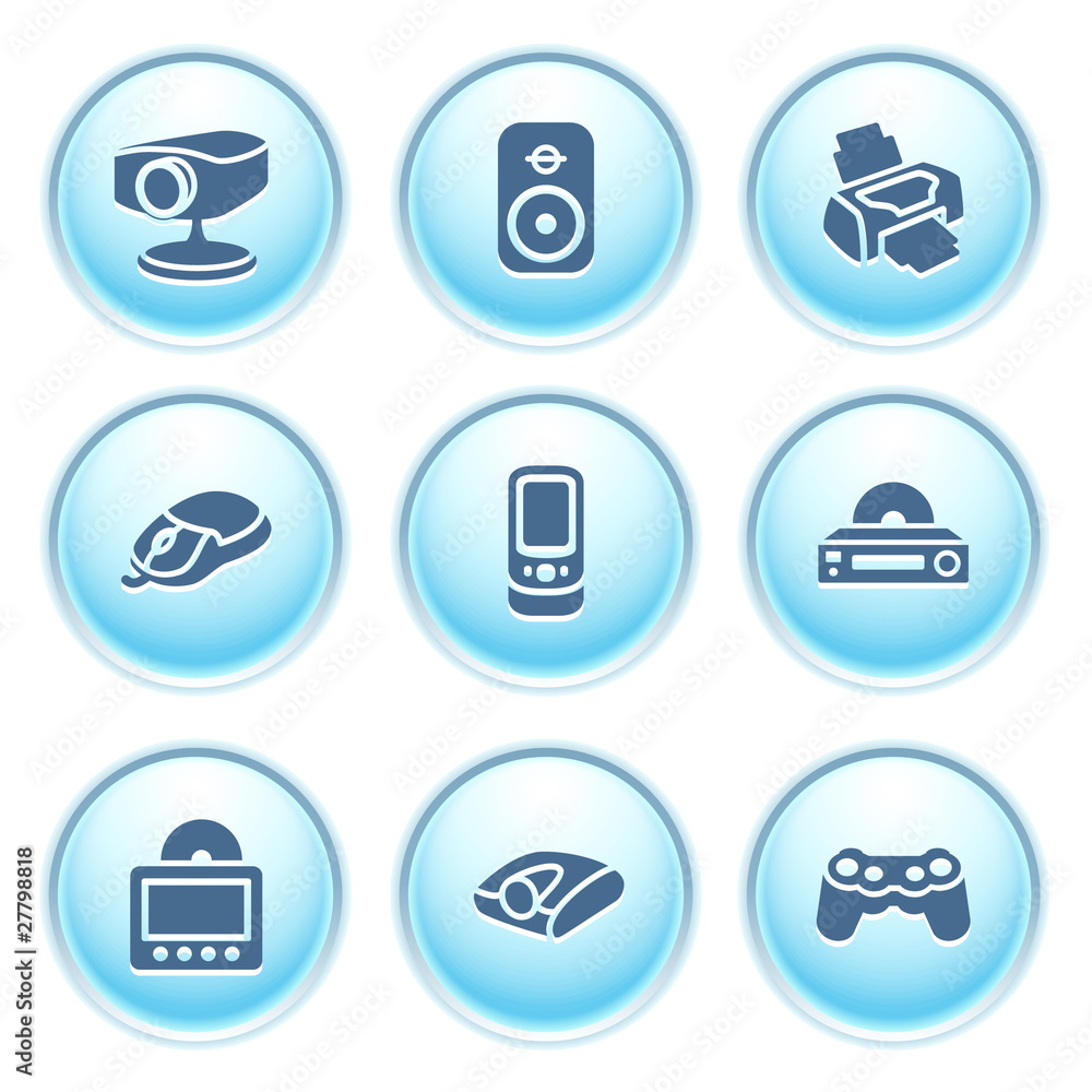 Icons on blue buttons 21