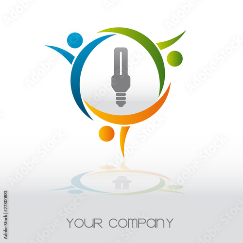 logo entreprise, ampoule basse tension