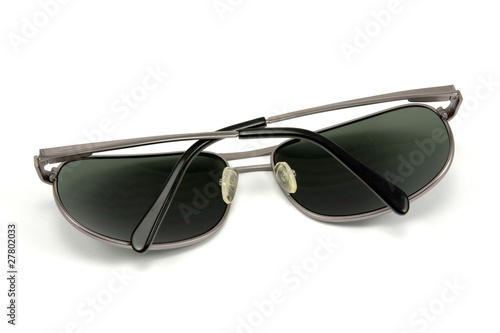 black stylish sunglasses isolated on white background