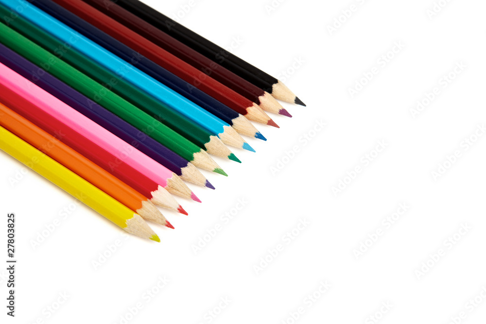 Rainbow crayons